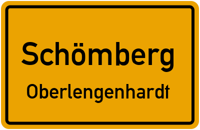Ortsschild Schömberg Oberlengenhardt