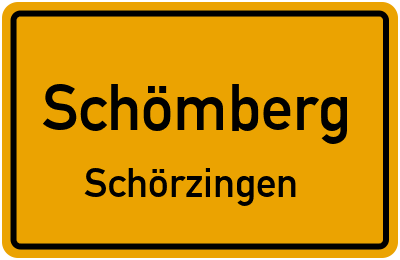 Ortsschild Schömberg Schörzingen