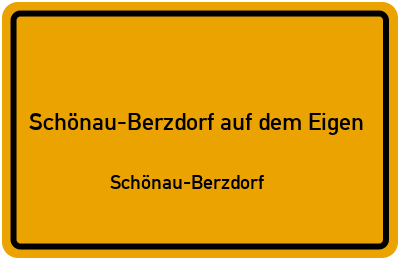 Straßenverzeichnis Schönau-Berzdorf auf dem Eigen Schönau-Berzdorf
