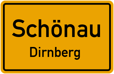 Straßenverzeichnis Schönau Dirnberg