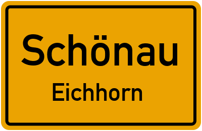 Straßenverzeichnis Schönau Eichhorn