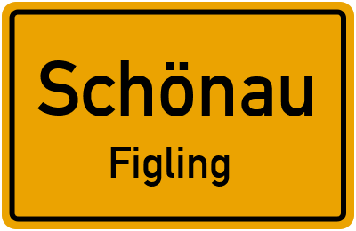 Ortsschild Schönau Figling