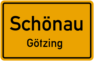 Straßenverzeichnis Schönau Götzing