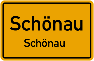 Ortsschild Schönau Schönau