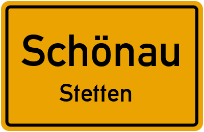 Straßenverzeichnis Schönau Stetten