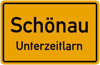 Straßenverzeichnis Schönau Unterzeitlarn