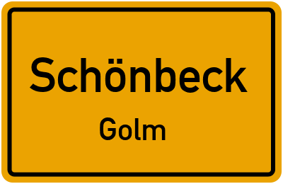 Straßenverzeichnis Schönbeck Golm