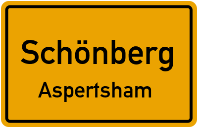 Straßenverzeichnis Schönberg Aspertsham