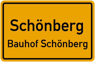 Straßenverzeichnis Schönberg Bauhof Schönberg