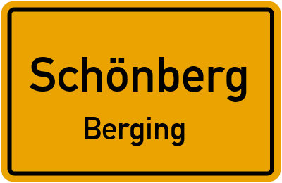Straßenverzeichnis Schönberg Berging