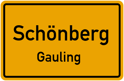 Straßenverzeichnis Schönberg Gauling