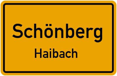 Straßenverzeichnis Schönberg Haibach