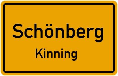 Ortsschild Schönberg Kinning