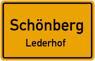 Straßenverzeichnis Schönberg Lederhof
