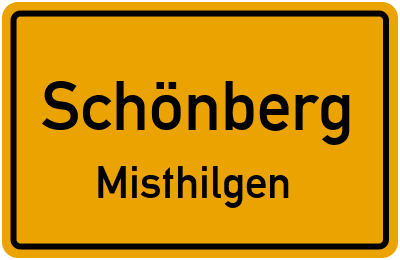 Straßenverzeichnis Schönberg Misthilgen