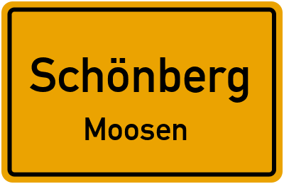 Straßenverzeichnis Schönberg Moosen