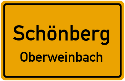Straßenverzeichnis Schönberg Oberweinbach