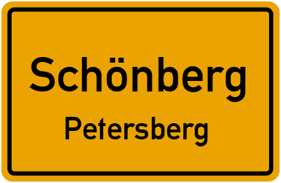 Straßenverzeichnis Schönberg Petersberg