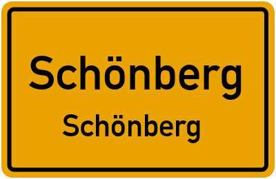 Ortsschild Schönberg Schönberg