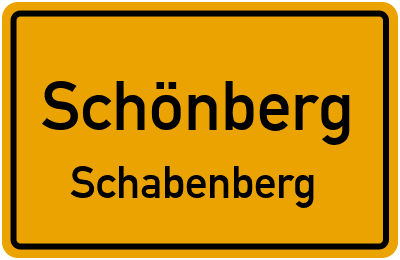 Ortsschild Schönberg Schabenberg