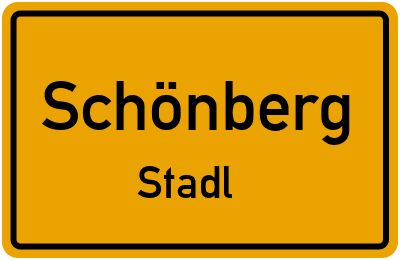 Ortsschild Schönberg Stadl