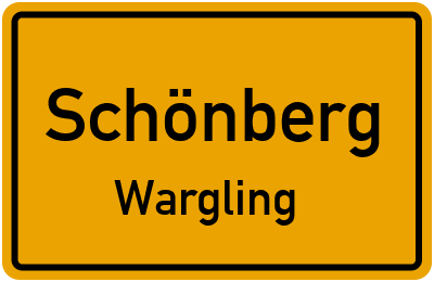 Straßenverzeichnis Schönberg Wargling