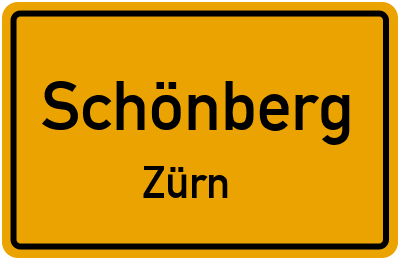 Straßenverzeichnis Schönberg Zürn