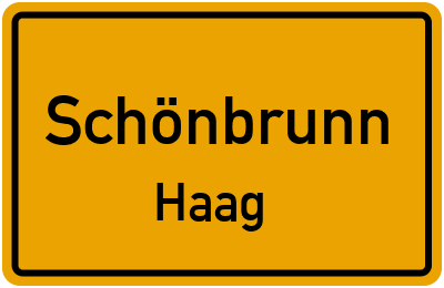 Straßenverzeichnis Schönbrunn Haag
