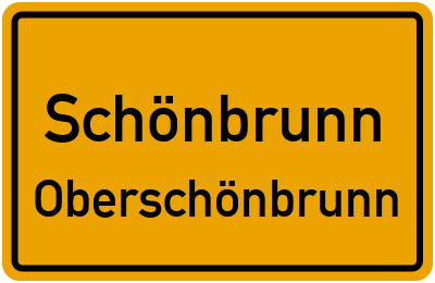 Straßenverzeichnis Schönbrunn Oberschönbrunn