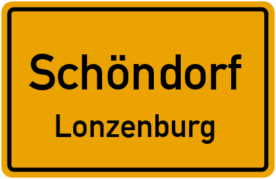 Straßenverzeichnis Schöndorf Lonzenburg