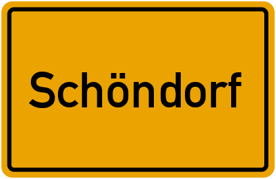 Ortsschild von Schöndorf in Rheinland-Pfalz