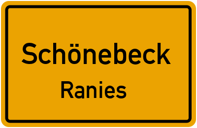 Straßenverzeichnis Schönebeck Ranies