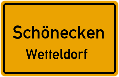 Straßenverzeichnis Schönecken Wetteldorf