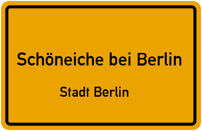 Straßenverzeichnis Schöneiche bei Berlin Stadt Berlin