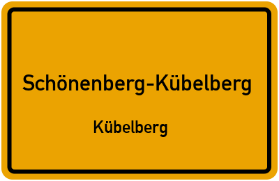 Straßenverzeichnis Schönenberg-Kübelberg Kübelberg