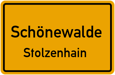 Straßenverzeichnis Schönewalde Stolzenhain