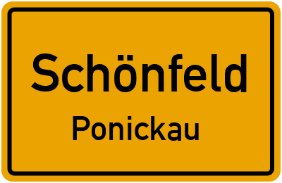 Straßenverzeichnis Schönfeld Ponickau