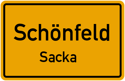 Straßenverzeichnis Schönfeld Sacka
