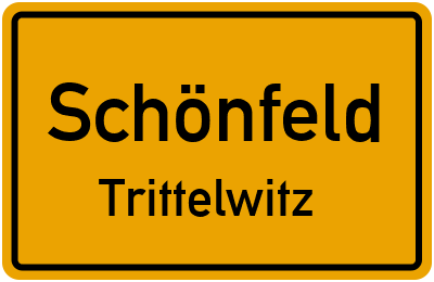 Straßenverzeichnis Schönfeld Trittelwitz