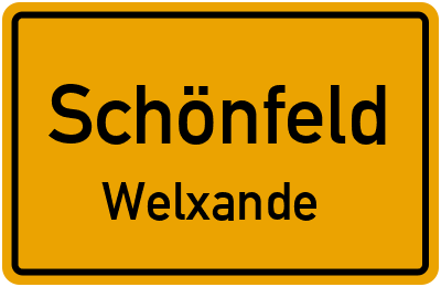 Straßenverzeichnis Schönfeld Welxande