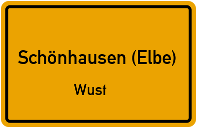 Straßenverzeichnis Schönhausen (Elbe) Wust