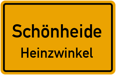 Straßenverzeichnis Schönheide Heinzwinkel