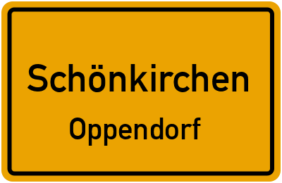 Straßenverzeichnis Schönkirchen Oppendorf