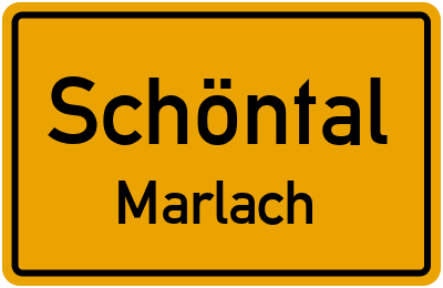 Straßenverzeichnis Schöntal Marlach