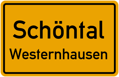 Straßenverzeichnis Schöntal Westernhausen
