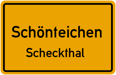 Straßenverzeichnis Schönteichen Scheckthal