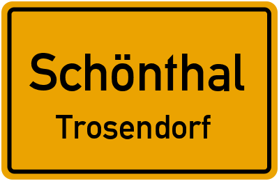 Straßenverzeichnis Schönthal Trosendorf
