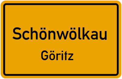 Straßenverzeichnis Schönwölkau Göritz