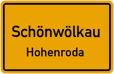 Straßenverzeichnis Schönwölkau Hohenroda