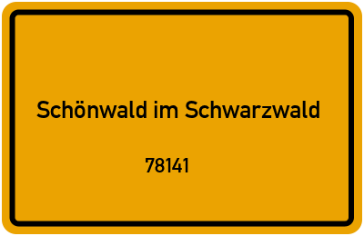 78141 Schönwald im Schwarzwald